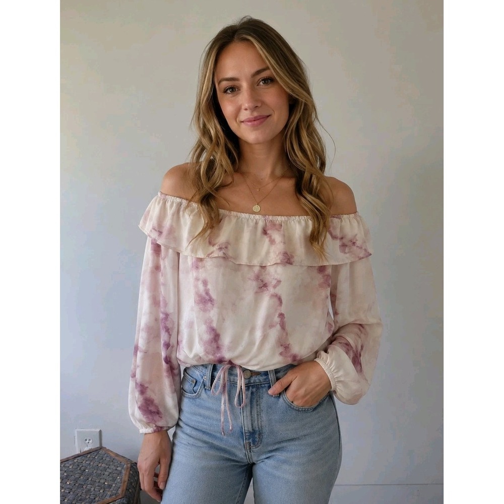 Gypsy & Moondance Blush Floral Blouse M | Romantic Boho Cottagecore Top | Y2K...
